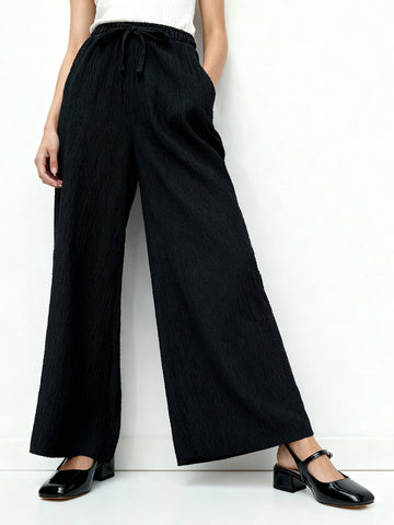 RAVEN - BLACK WIDE LEG PANTS