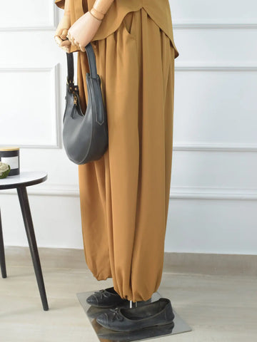 ZINNIA - MUSTARD BALLOON PANTS