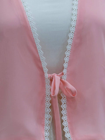 PINK BLUSH - TIE FRONT TOP