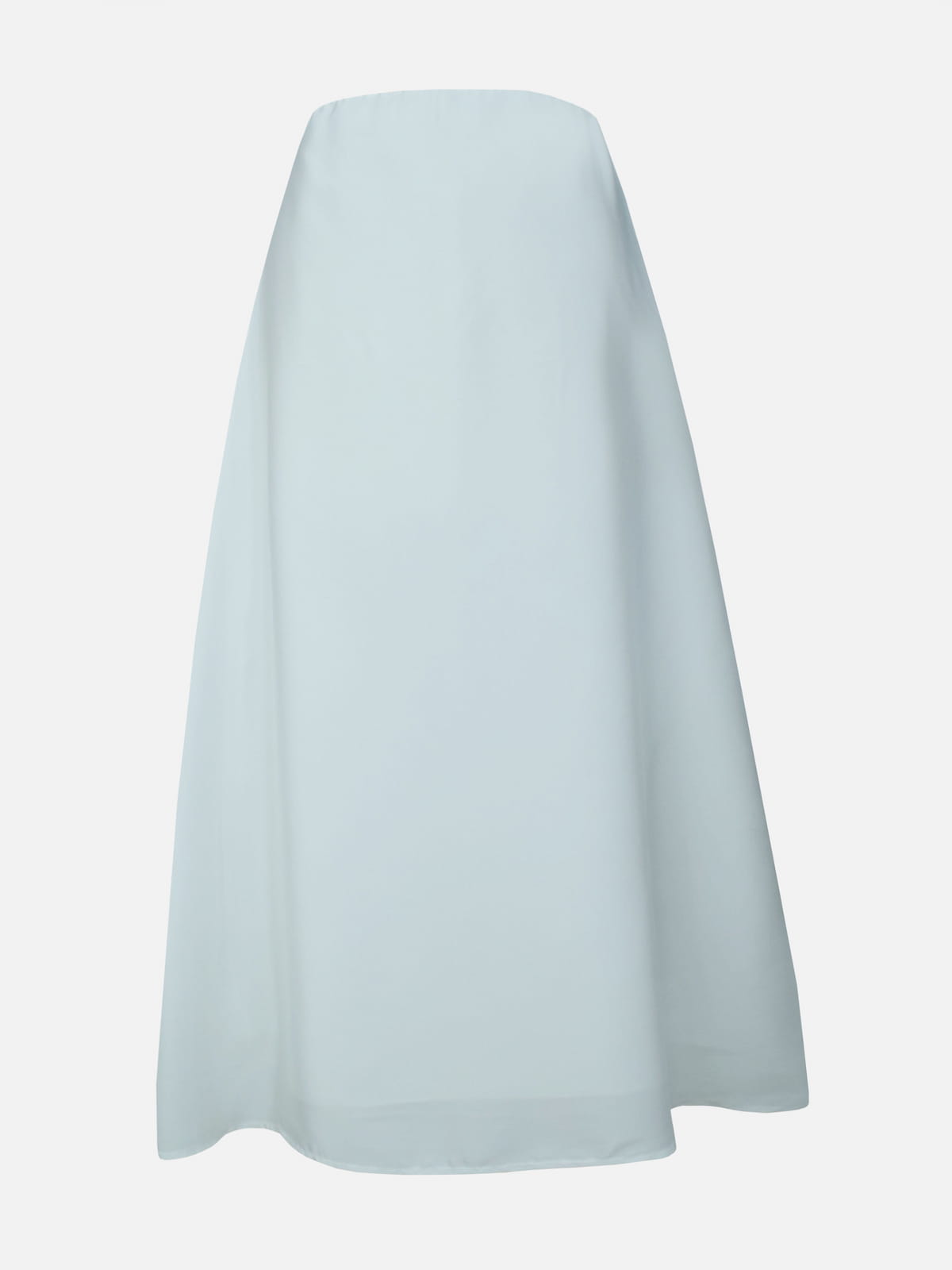 IVORIE - WHITE A-LINE SILK SKIRT