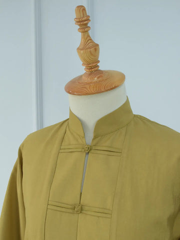 LIYANG - OLIVE MUSTARD MANDARIN CO-ORD