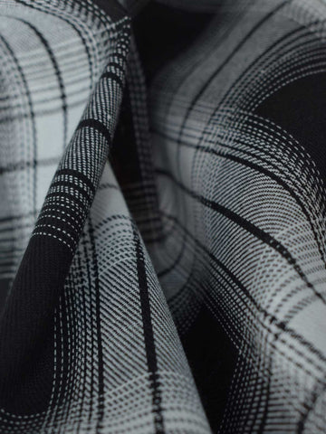 ASHEN WHITE - BLACK & WHITE CHECKERED SKIRT