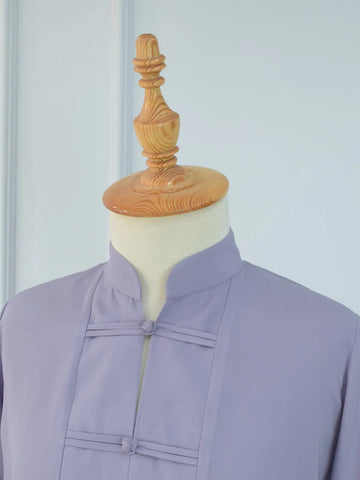 YUNA - LILAC MANDARIN TOP