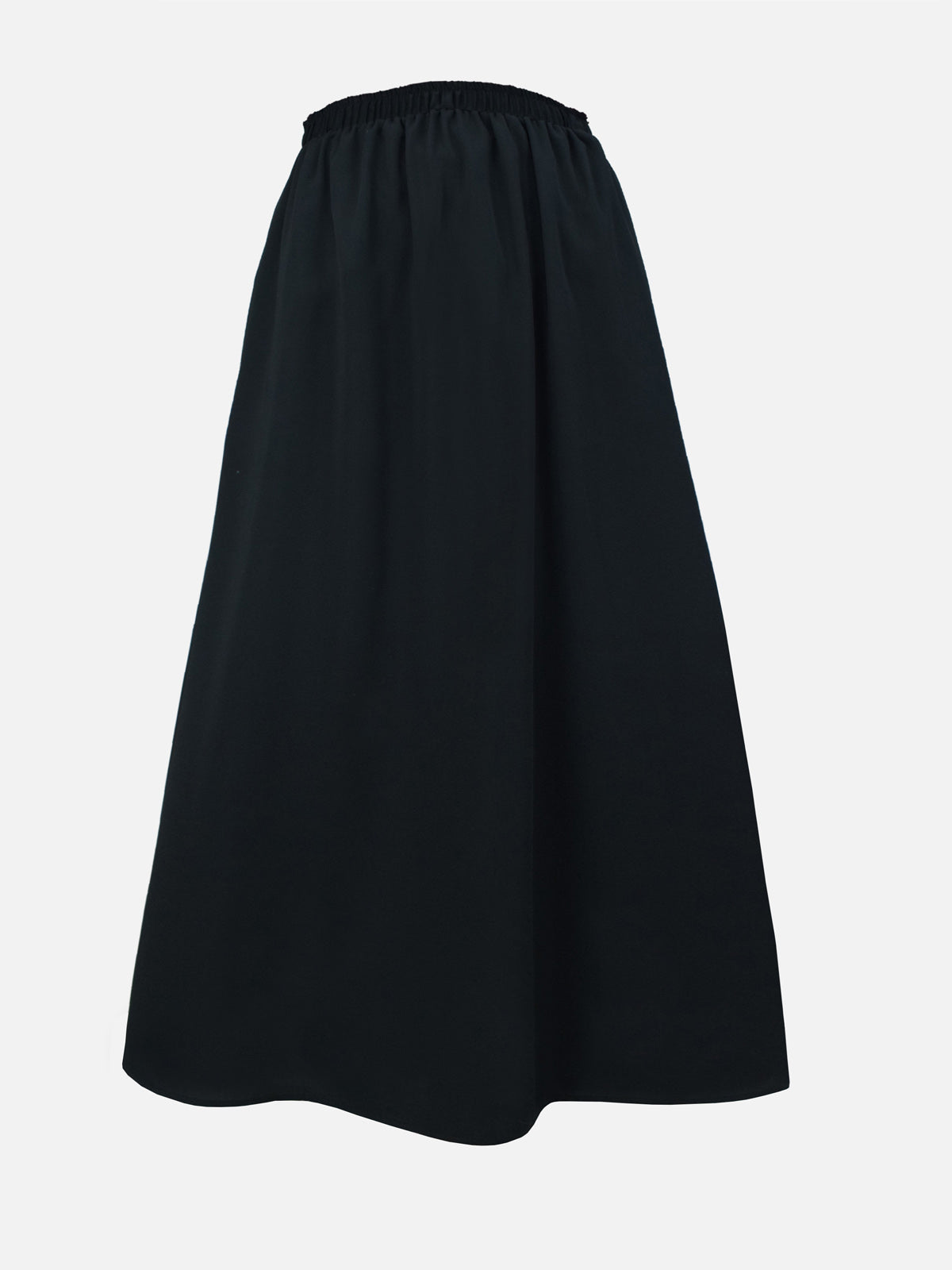NYRA - BLACK MODEST A-LINE FLOWY SKIRT