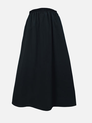 NYRA - BLACK MODEST A-LINE FLOWY SKIRT