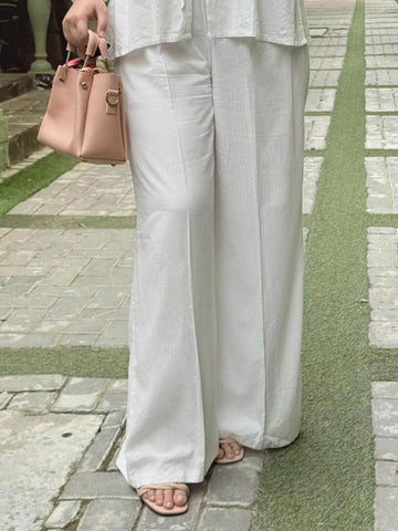 VANILLA - WHITE WIDE LEG PANTS