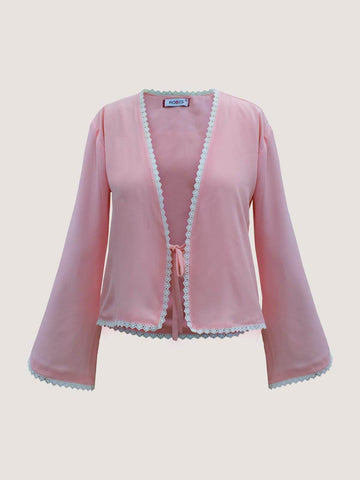 PINK BLUSH - TIE FRONT TOP