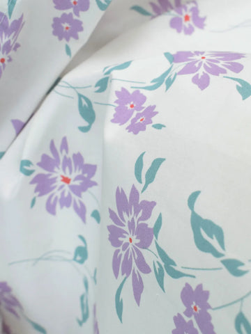LILAC FLORA - WHITE FLORAL CORSET KURTI