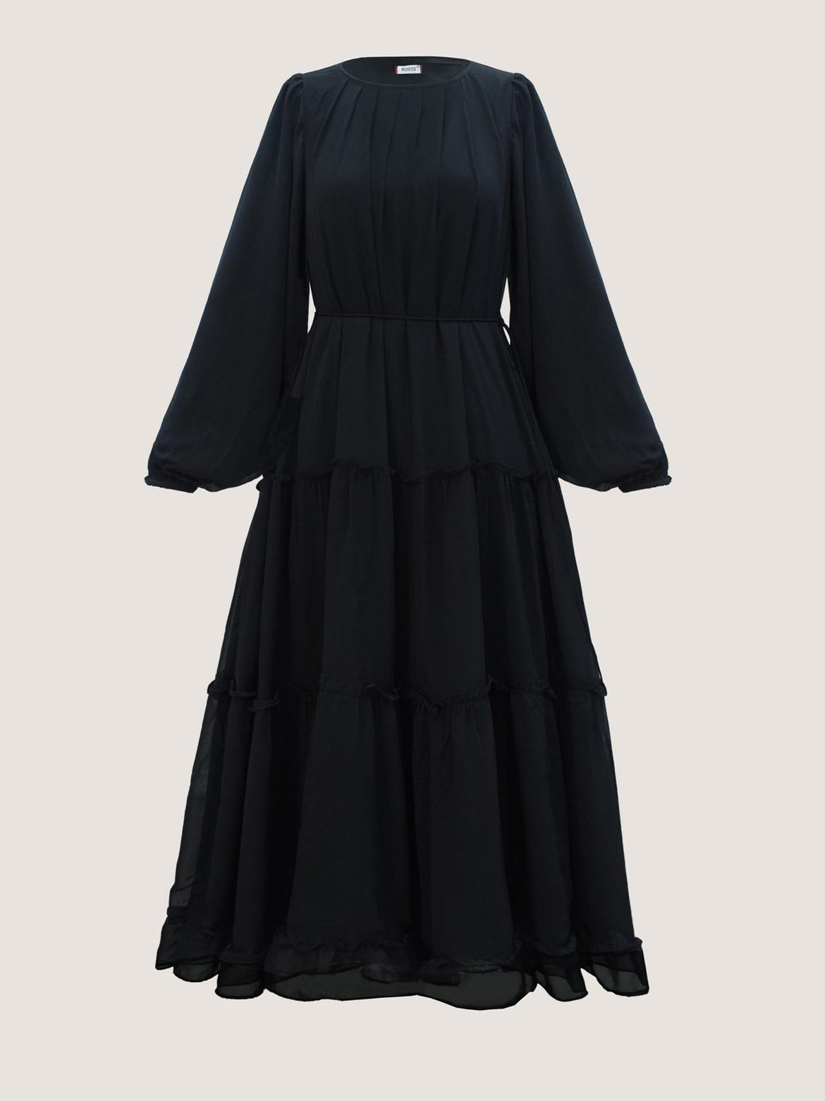 knee length dresses for ladies BD-3004-Black – Pakistani Designer Dresses main image 1