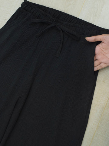 RAVEN - BLACK WIDE LEG PANTS