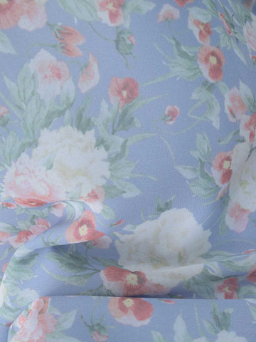 NERINA - PASTEL BLUE FLORAL FAIRY KURTI