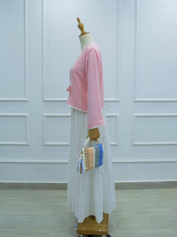 PINK BLUSH - TIE FRONT TOP