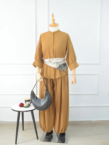 ZINNIA - MUSTARD BALLOON PANTS