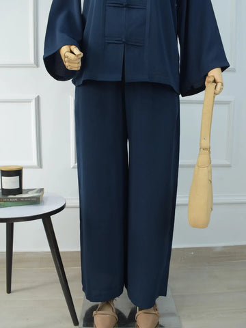 YULAN - DARK BLUE MANDARIN CO-ORD