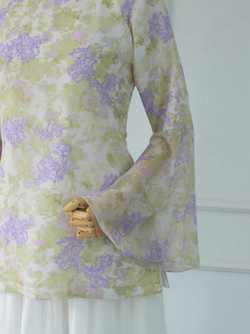 LUNELLE - WHITE FLORAL FAIRY KURTI