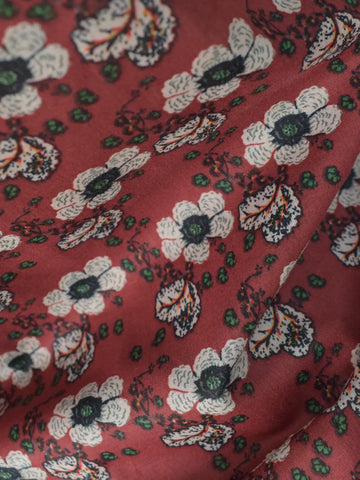 ROSE BLOOM - MAROON FLORAL CORSET KURTI
