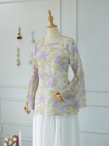 LUNELLE - WHITE FLORAL FAIRY KURTI