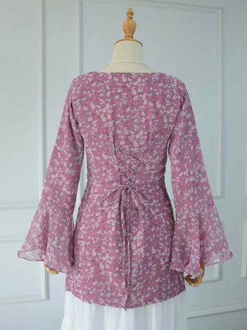 INARA - MAUVE FLORAL FAIRY KURTI