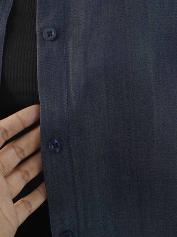 LUNEL - SOFT DENIM OVERSIZED BUTTON-DOWN SHIRT