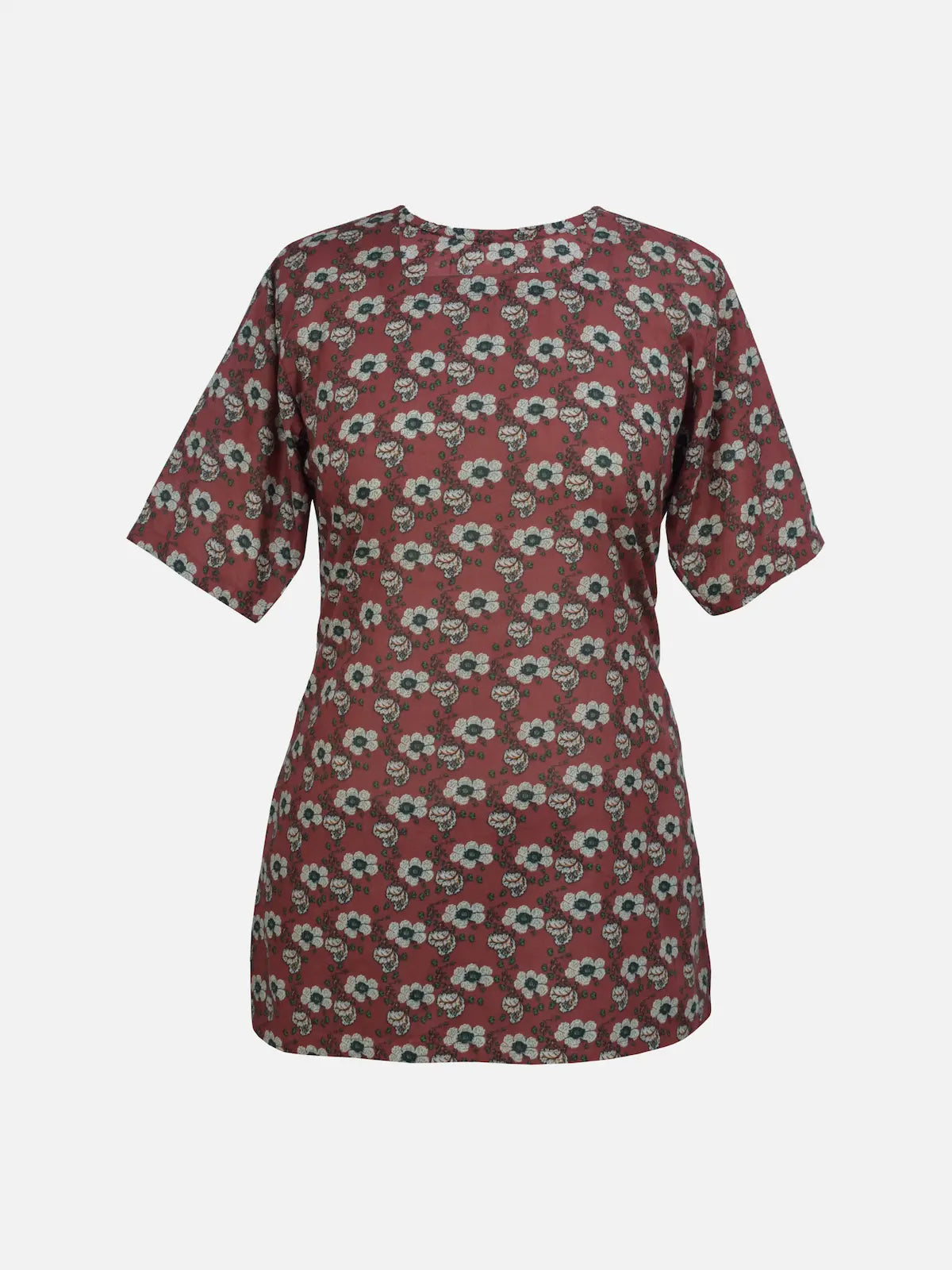 ROSE BLOOM - MAROON FLORAL CORSET KURTI