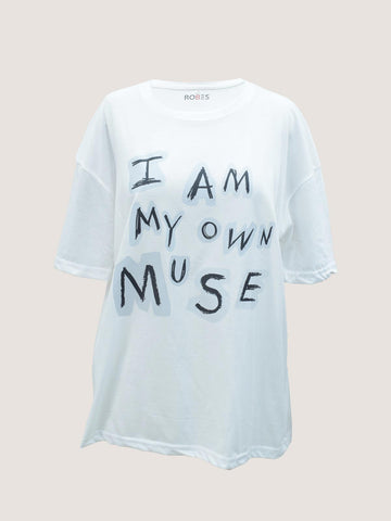 REVOLUTION - WHITE OVERSIZED T-SHIRT