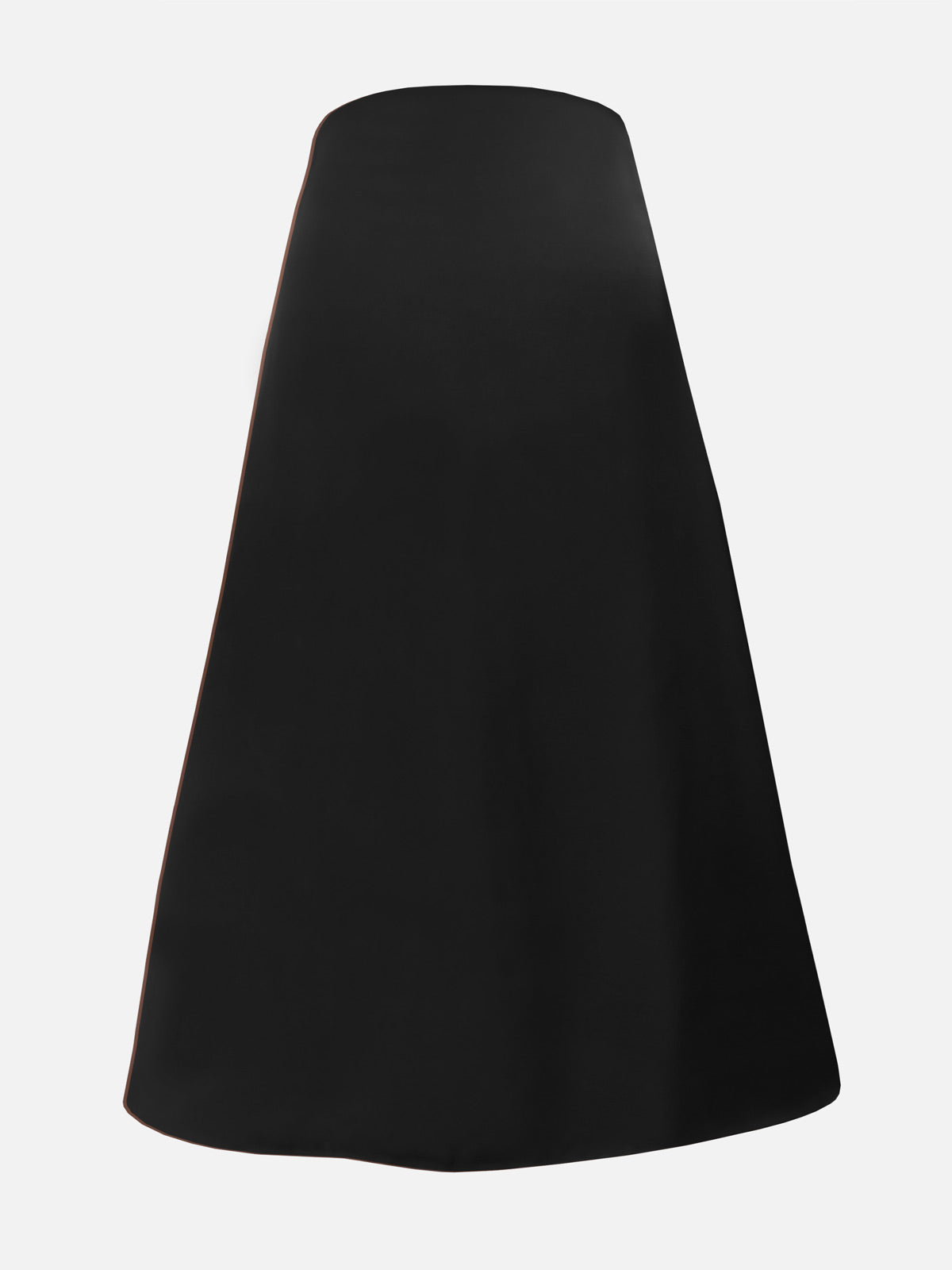 LUNE - BLACK A-LINE SILK SKIRT