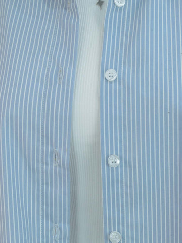SKYLINE - BLUE STRIPES OVERSIZED BUTTON-DOWN SHIRT