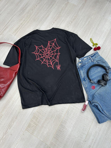 SPIDEY - BLACK OVERSIZED T-SHIRT