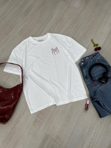 SPIDEY - WHITE OVERSIZED T-SHIRT