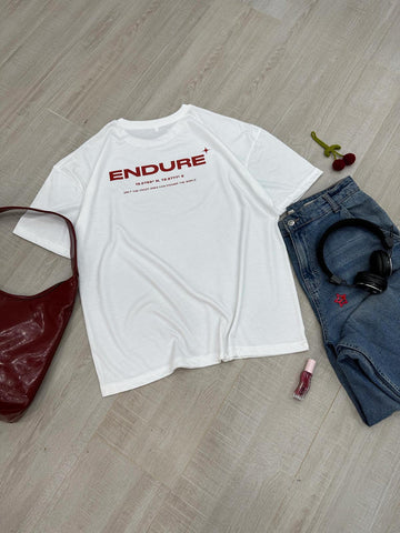 ENDURE - WHITE OVERSIZED T-SHIRT