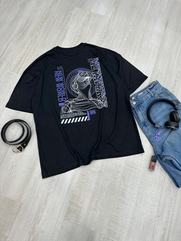HUMAN ERROR - BLACK OVERSIZED T-SHIRT