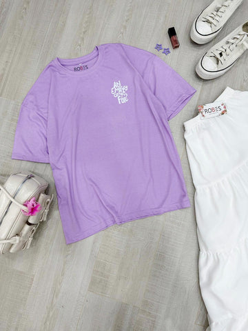 EMPTY CANVAS - LILAC OVERSIZED T-SHIRT
