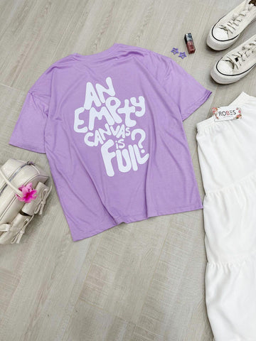 EMPTY CANVAS - LILAC OVERSIZED T-SHIRT