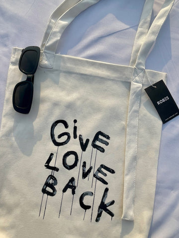 GIVE LOVE BACK TOTE BAG