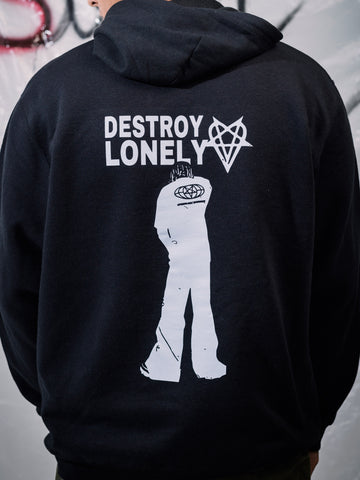 Y2K DESTROY LONELY - BLACK HOODIE