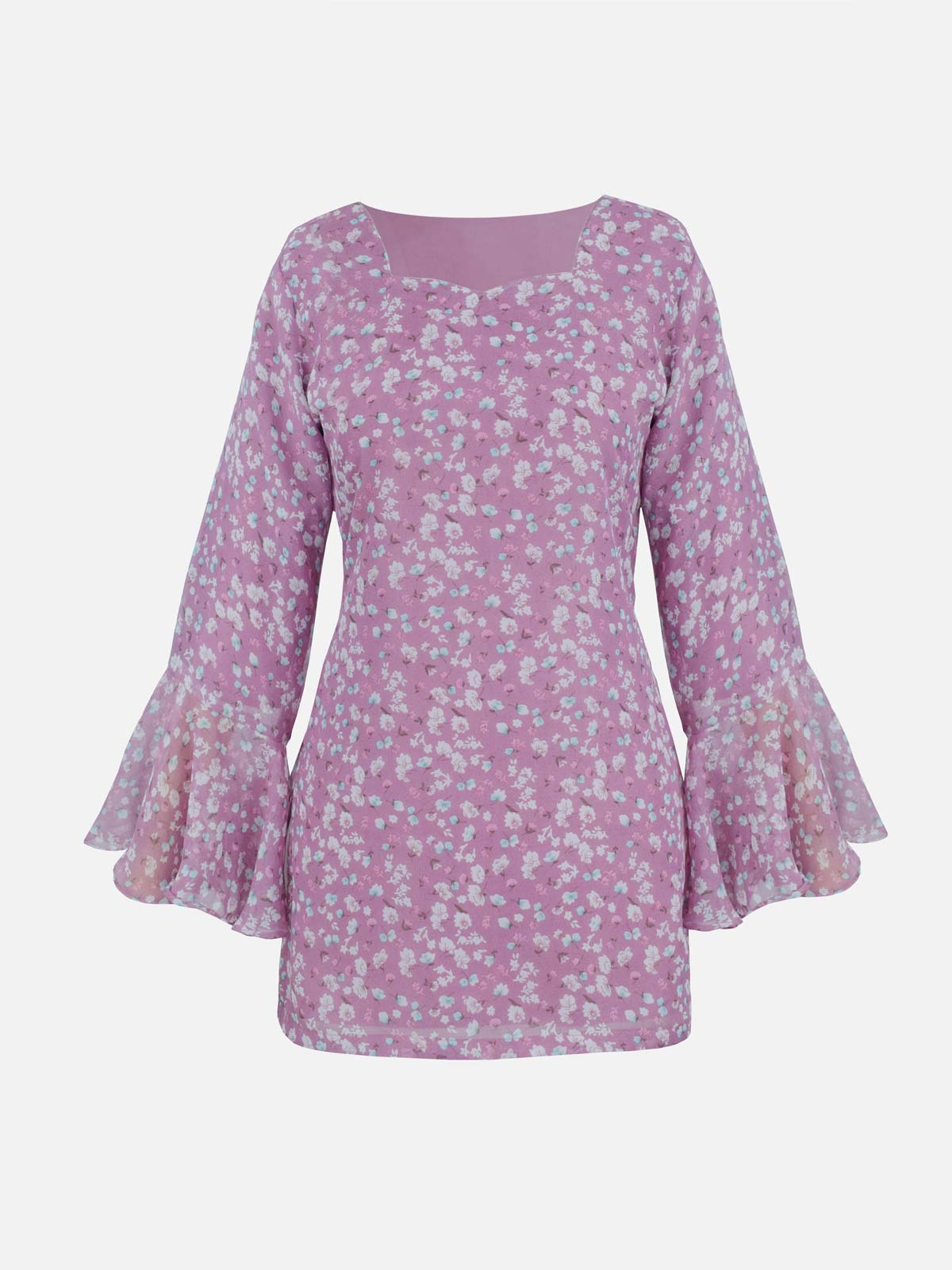 INARA - MAUVE FLORAL FAIRY KURTI
