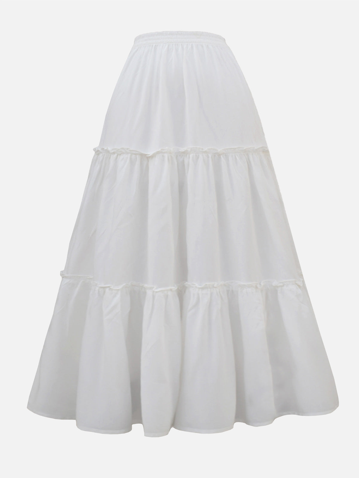 ERIN - WHITE 3 TIERED SKIRT