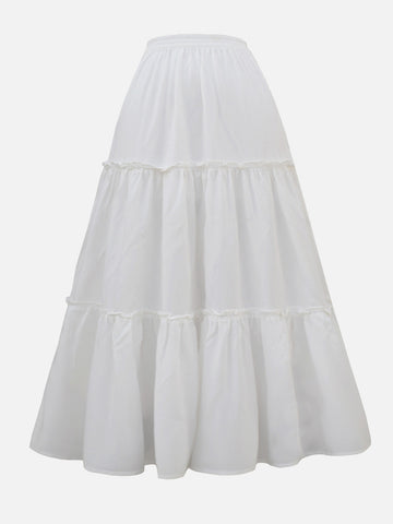 ERIN - WHITE 3 TIERED SKIRT