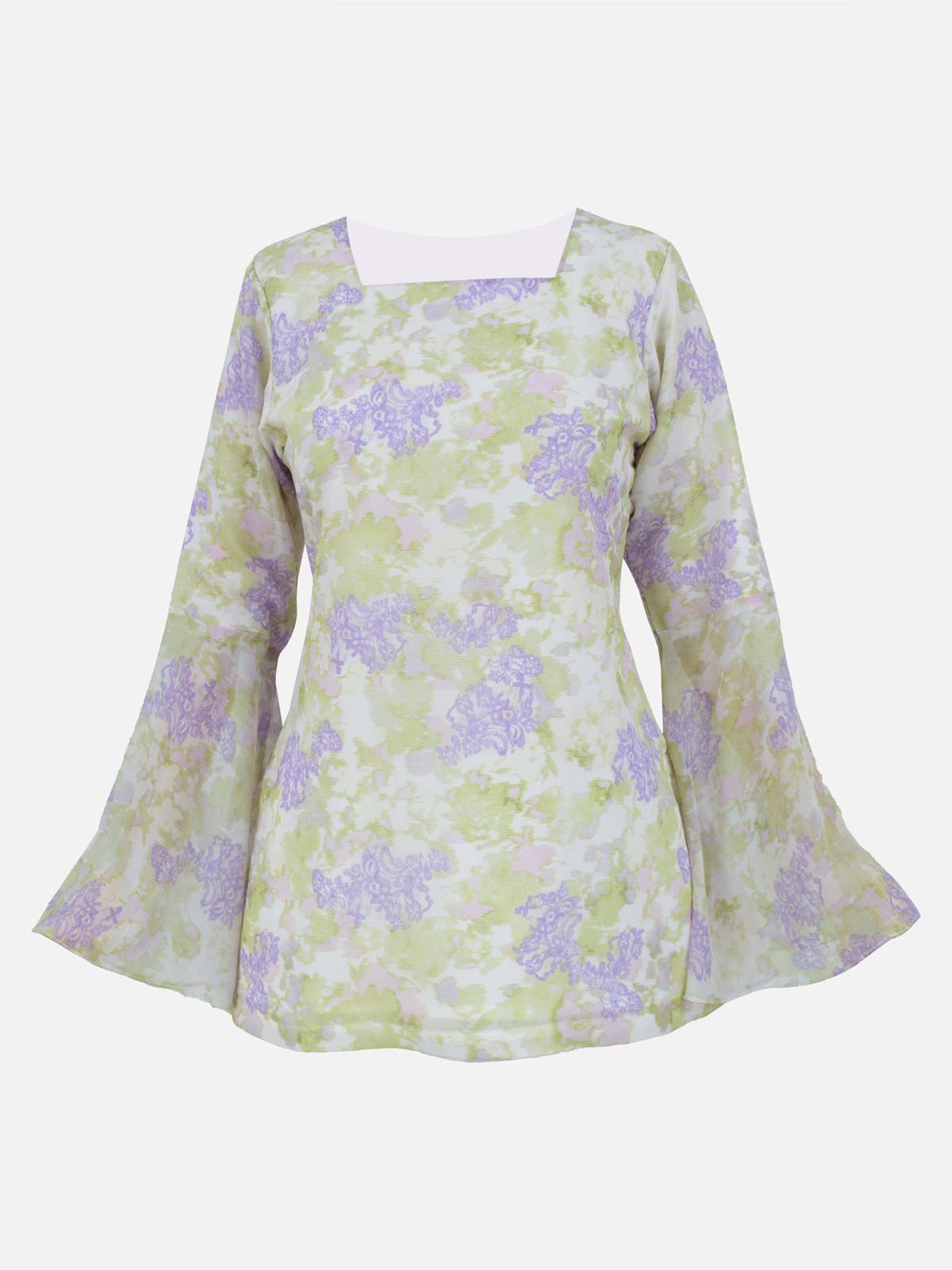 LUNELLE - WHITE FLORAL FAIRY KURTI