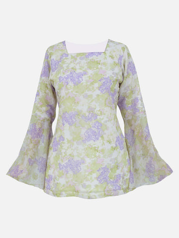 LUNELLE - WHITE FLORAL FAIRY KURTI