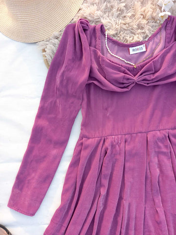 LILAC VELVET MAXI - ROBES