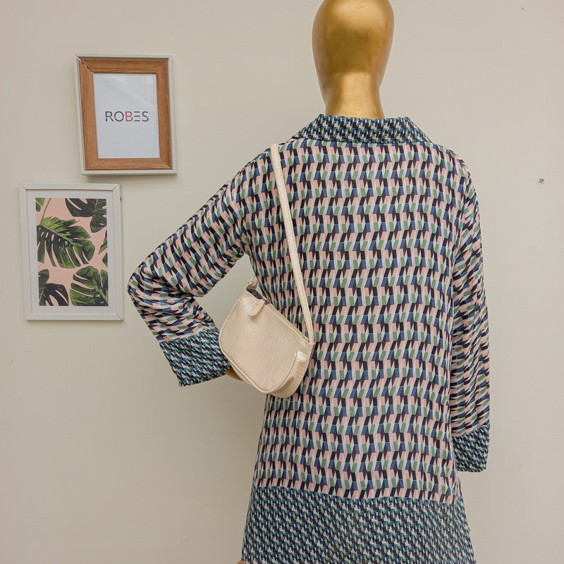 GEOMETRIC GREEN TOP - ROBES