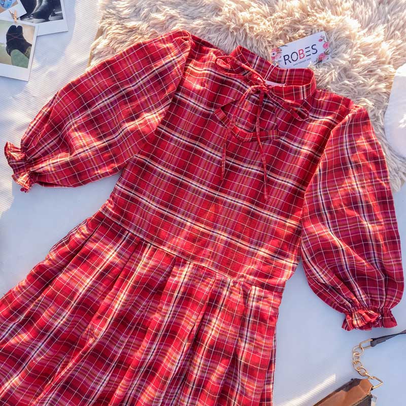 CHERY GRUNGE 2.0 - PLAID SHORT DRESS - ROBES