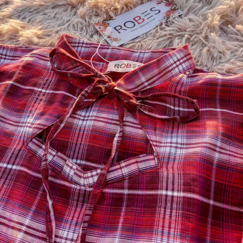 CHERY GRUNGE - PLAID SHORT DRESS - ROBES