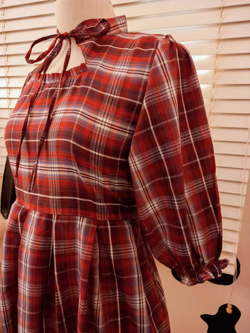 CHERY GRUNGE - PLAID SHORT DRESS - ROBES