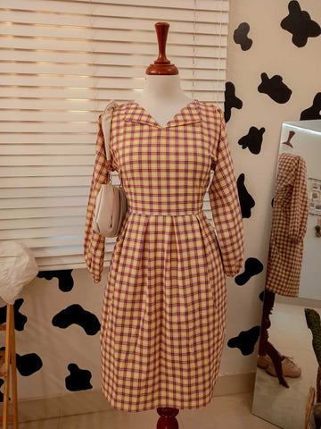 SWEET SWIFT - CHECKERED SHORT DRESS - ROBES