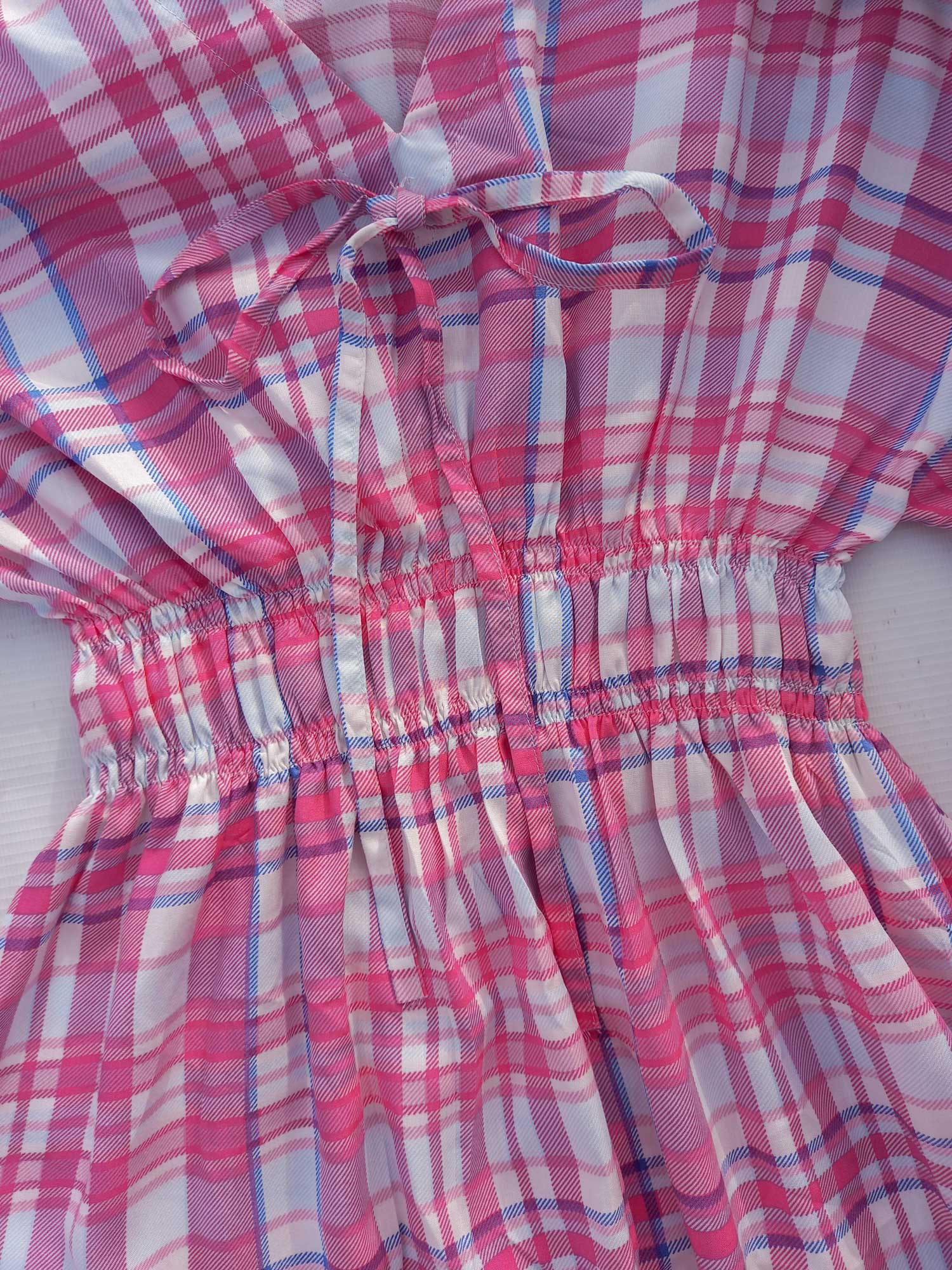 SWEET PINK - PLAID TOP - ROBES