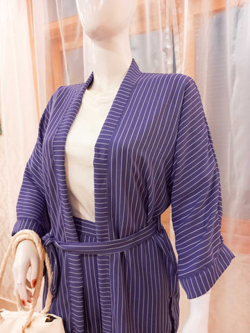 LILAC KIMONO SHORT SHRUG AND PANTS - ROBES